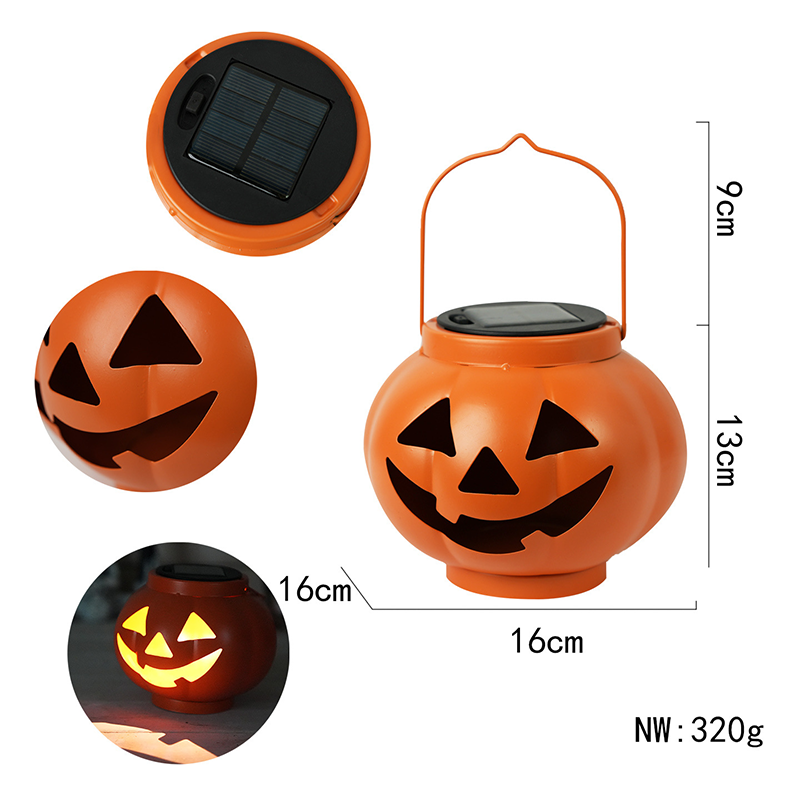 Solar Pumpkin Lantern Halloween