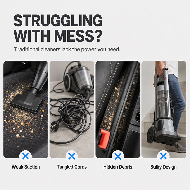 💨🔄LIMITED‑TIME 50% OFF!✨20000Pa Cordless Handheld Car Vacuum, 2‑In‑1 Vacuum & Blower, 6000mAh Battery
