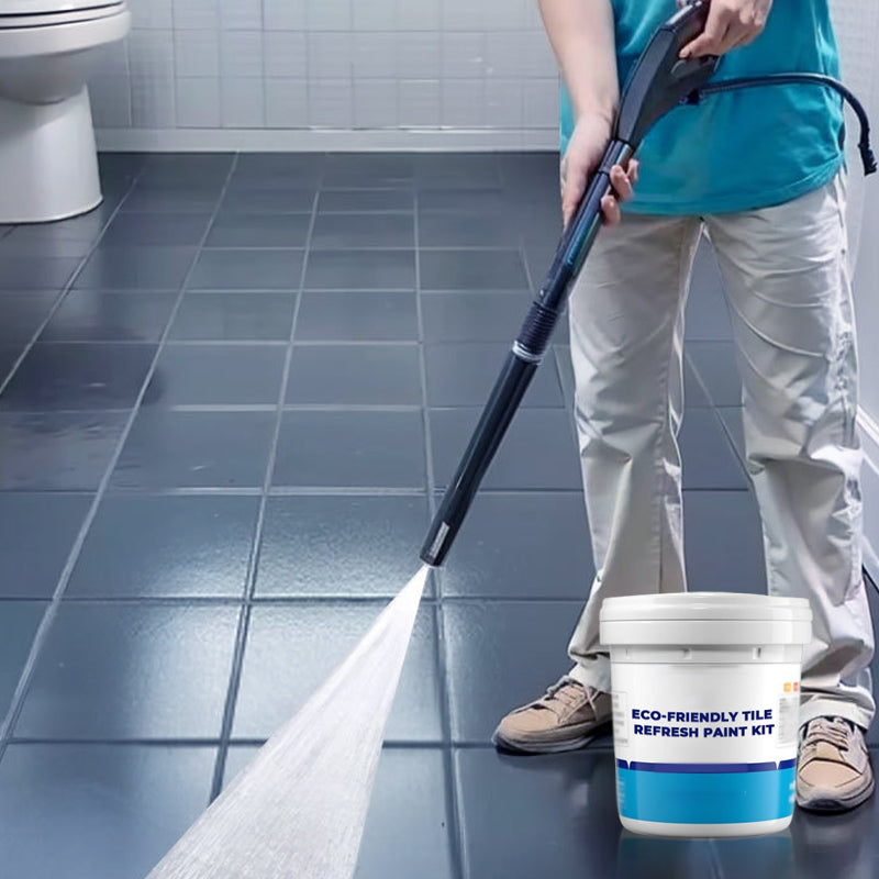 🎨 50% OFF NOW! 🏠 Tile Refresh Paint Kit – All-in-One Primer + Color + Sealant – Waterproof, Slip-Resistant & Eco-Safe 🛡️