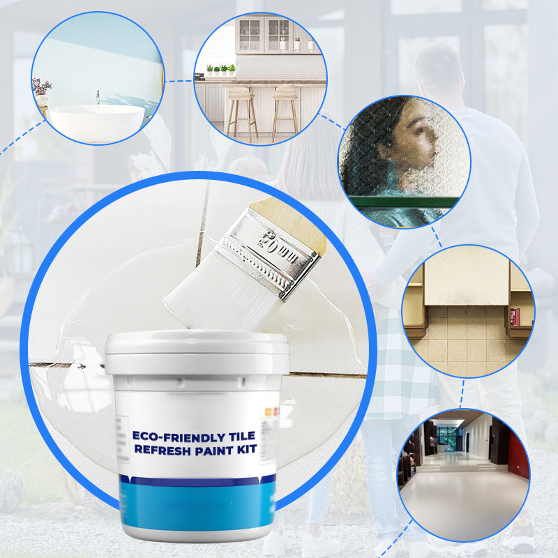 🎨 50% OFF NOW! 🏠 Tile Refresh Paint Kit – All-in-One Primer + Color + Sealant – Waterproof, Slip-Resistant & Eco-Safe 🛡️