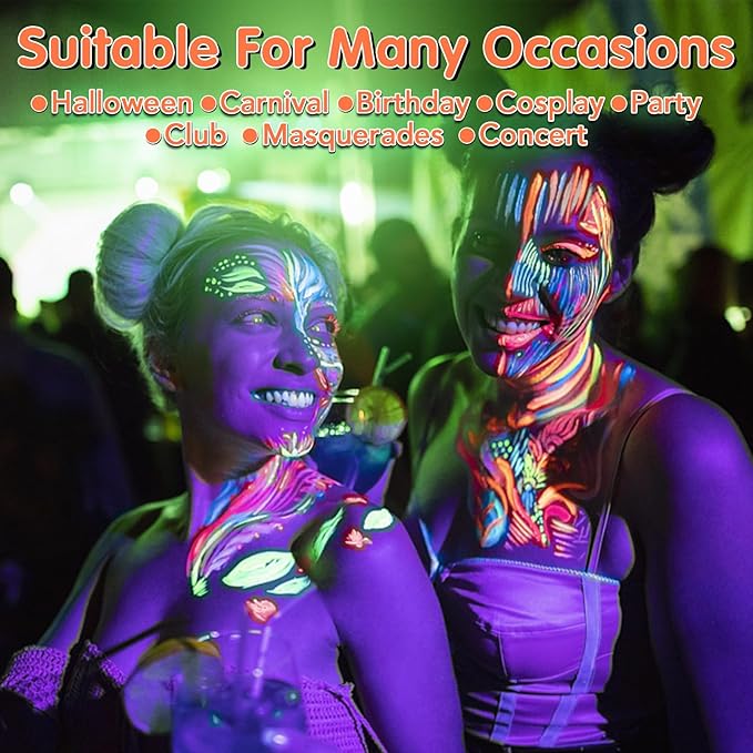 💥 Luminescent Water‑Soluble Body Painting Crayons – Fun, Skin‑Friendly, Easy‑to‑Wash ✨