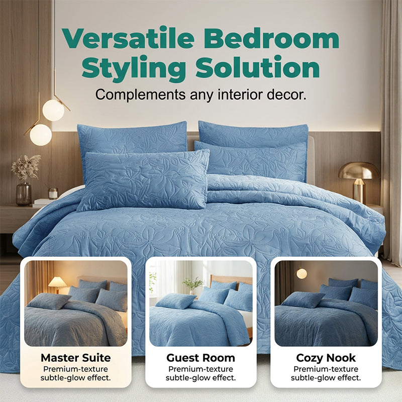 ⏳Limited-time 50% off⏰Solid Color 100% Cotton Bedding 4-Piece Set🛏️