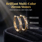 📢📢50% OFF !! ⏰ Sparkling Zircon Hollow Hoop Earrings