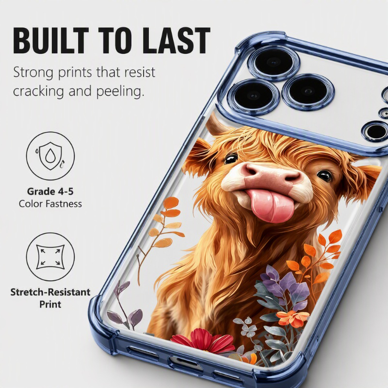 📱 LIMITED TIME 50% OFF! 🐄 Protective Phone Case Art – Vibrant HD Print, Shockproof & Built to Last – Cute Highland Cow Design ✨
