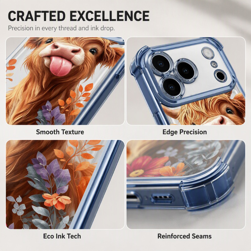 📱 LIMITED TIME 50% OFF! 🐄 Protective Phone Case Art – Vibrant HD Print, Shockproof & Built to Last – Cute Highland Cow Design ✨
