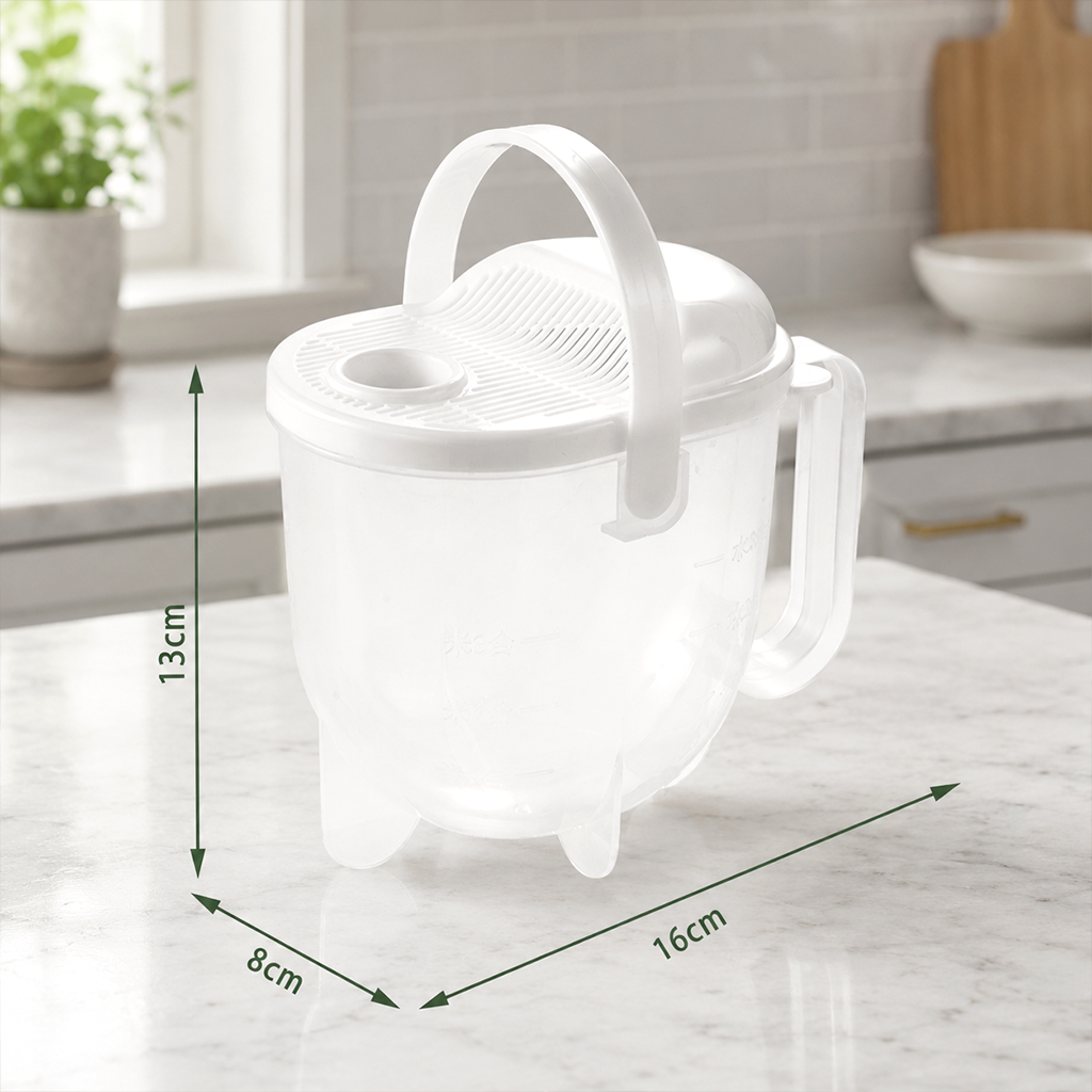 ⏳🔥LIMITED-TIME 50% OFF! ⏰Hands-Free Rice Washer with Strainer🍚💧