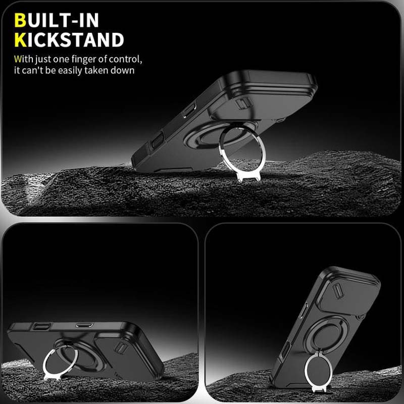 📱 LIMITED TIME 50% OFF! 🧲 Magnetic Phone Case with Ring Stand for iPhone – Military-Grade Drop Protection, 360° Rotatable Stand & Slide Camera Cover ✨