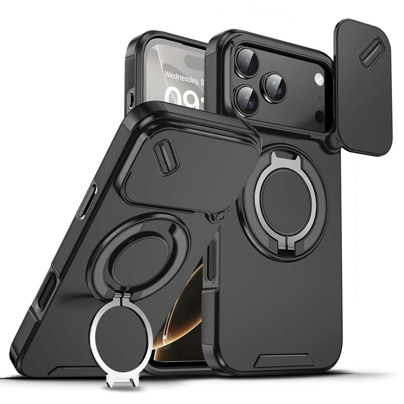 📱 LIMITED TIME 50% OFF! 🧲 Magnetic Phone Case with Ring Stand for iPhone – Military-Grade Drop Protection, 360° Rotatable Stand & Slide Camera Cover ✨