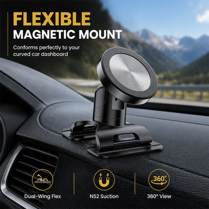 🔥HOT SALE 50% OFF🔥🚗 Universal Strong Adhesive Car Phone Mount – Works on Curved Dashboards, Re‑Positionable