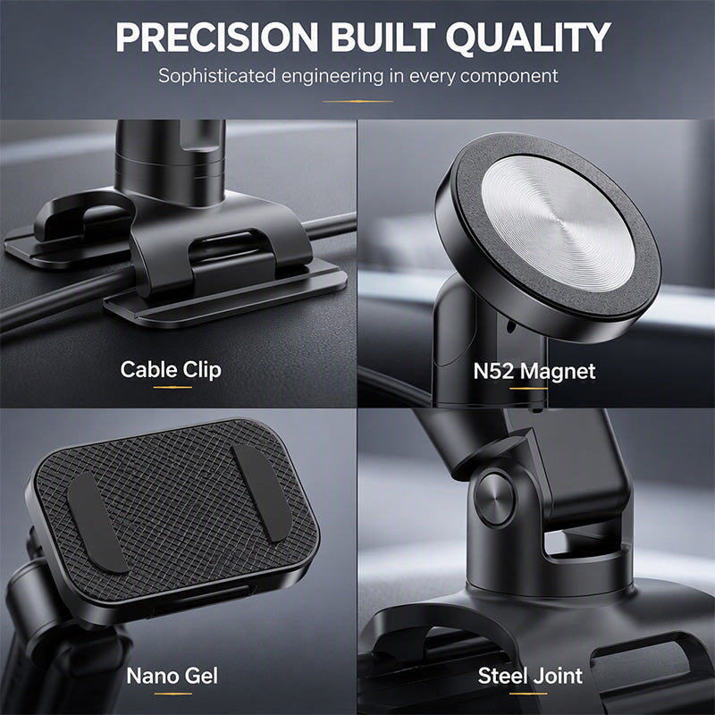 🔥HOT SALE 50% OFF🔥🚗 Universal Strong Adhesive Car Phone Mount – Works on Curved Dashboards, Re‑Positionable
