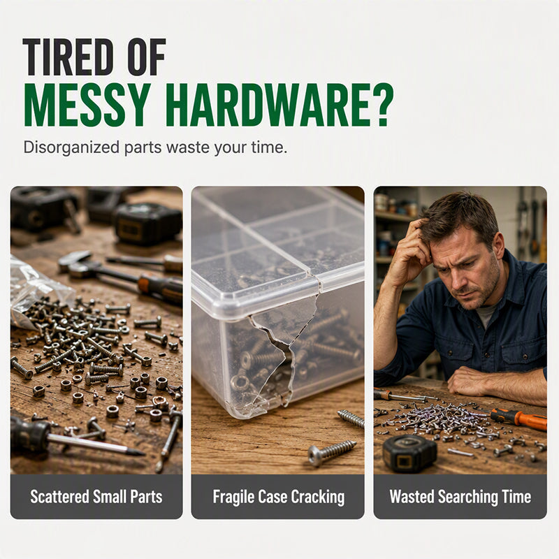 Portable Hardware Parts Organizer