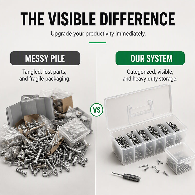 Portable Hardware Parts Organizer