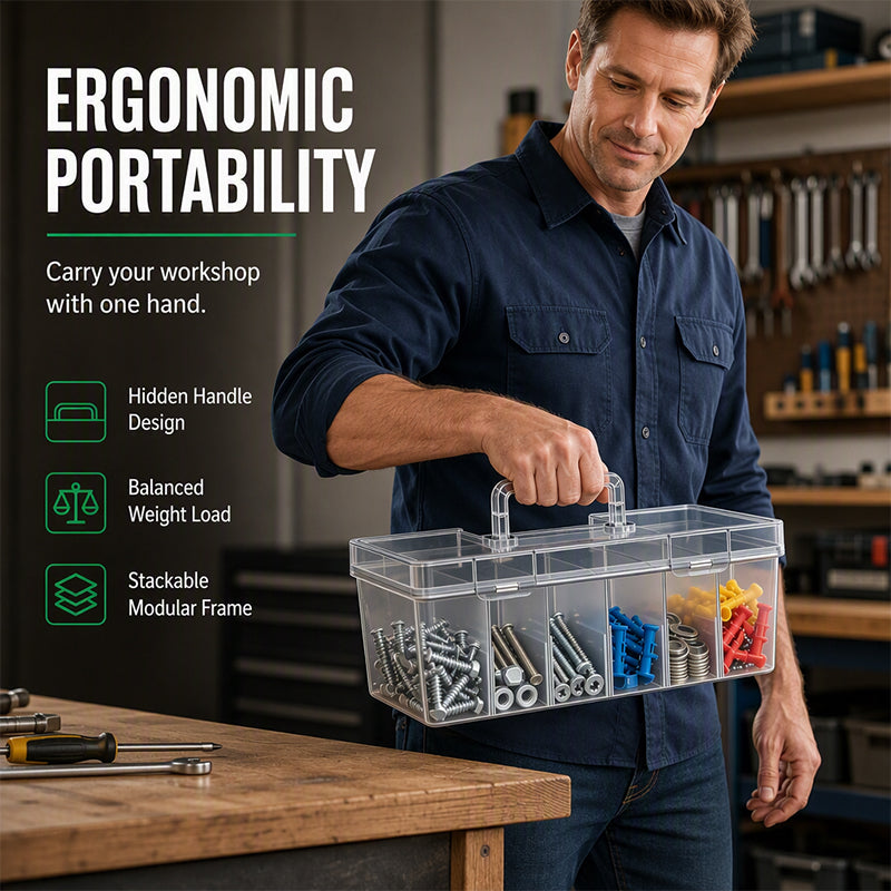 Portable Hardware Parts Organizer