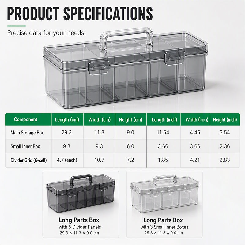 Portable Hardware Parts Organizer