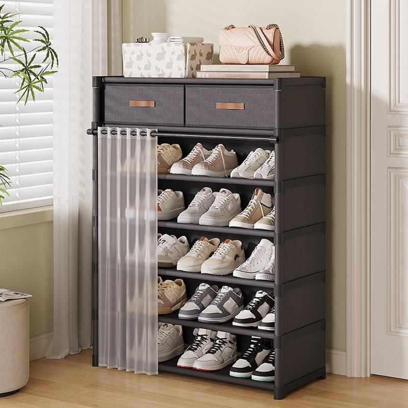👟 LIMITED-TIME 50% OFF! 🏠 Multi-Layer Shoe Rack – 360° Dustproof Protection, Removable Shelves & Dual Top Drawers – Compact Space-Saving Design ✨