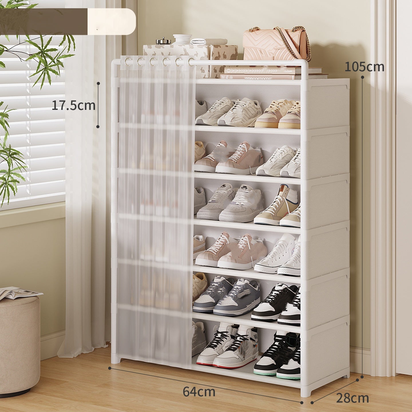 👟 LIMITED-TIME 50% OFF! 🏠 Multi-Layer Shoe Rack – 360° Dustproof Protection, Removable Shelves & Dual Top Drawers – Compact Space-Saving Design ✨