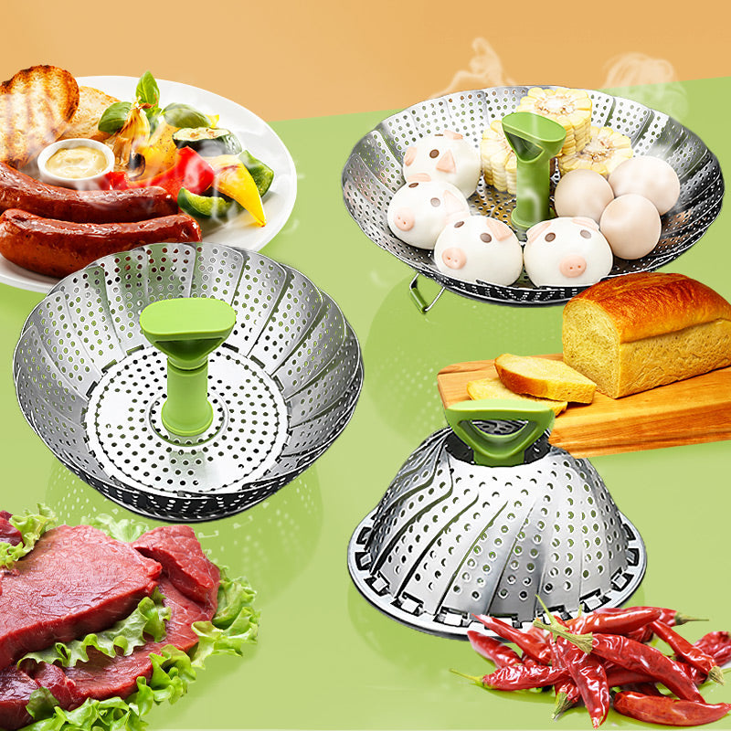 ⏳🔥LIMITED-TIME 50% OFF! 🍲Stainless Steel Expandable Steamer Basket