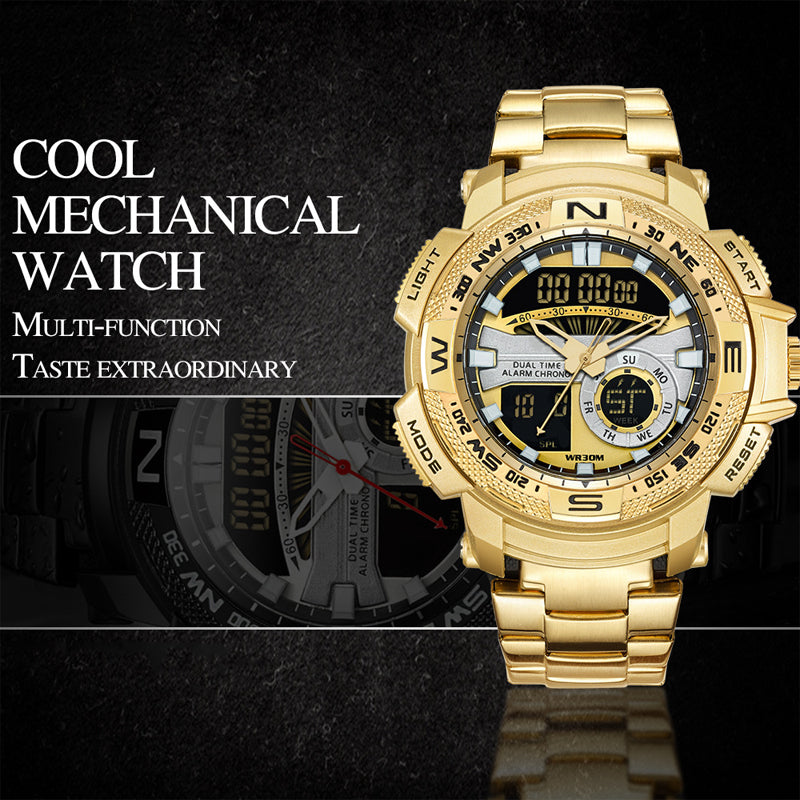 ⌚ LIMITED‑TIME 50% OFF! ⚡ Men's Dual‑Display Sports Watch – Analog‑Digital, 3ATM Waterproof, Multi‑Function ✨