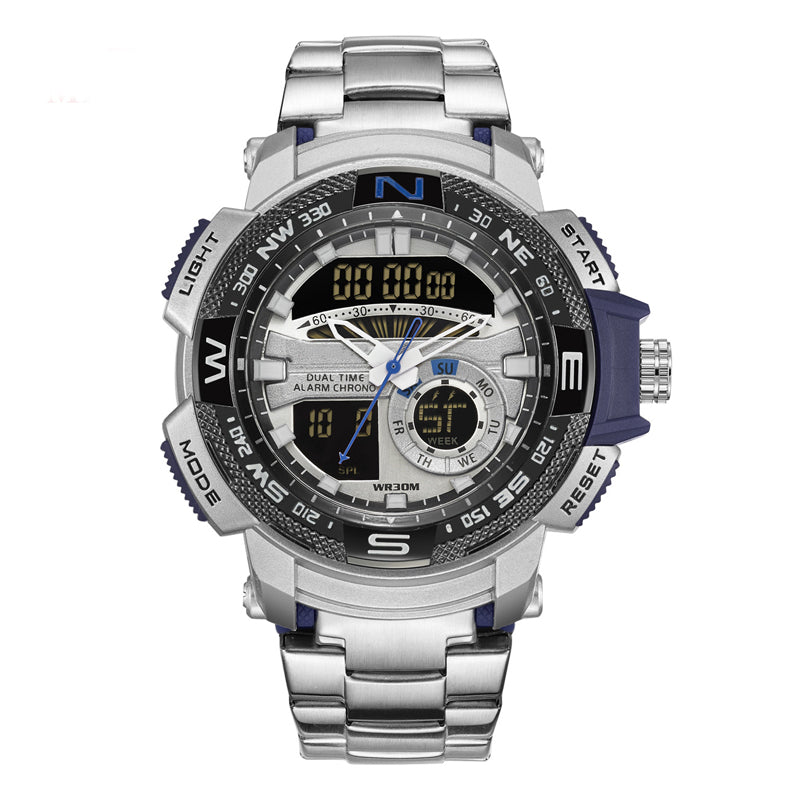 ⌚ LIMITED‑TIME 50% OFF! ⚡ Men's Dual‑Display Sports Watch – Analog‑Digital, 3ATM Waterproof, Multi‑Function ✨
