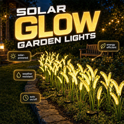 Solar Foxtail Grass Decorative Garden Lights
