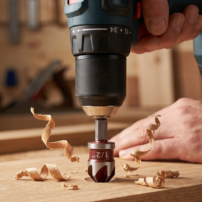 High-Carbon Steel Countersink Drill Bit Set — Precision Drilling for Wood and Metal! ✨