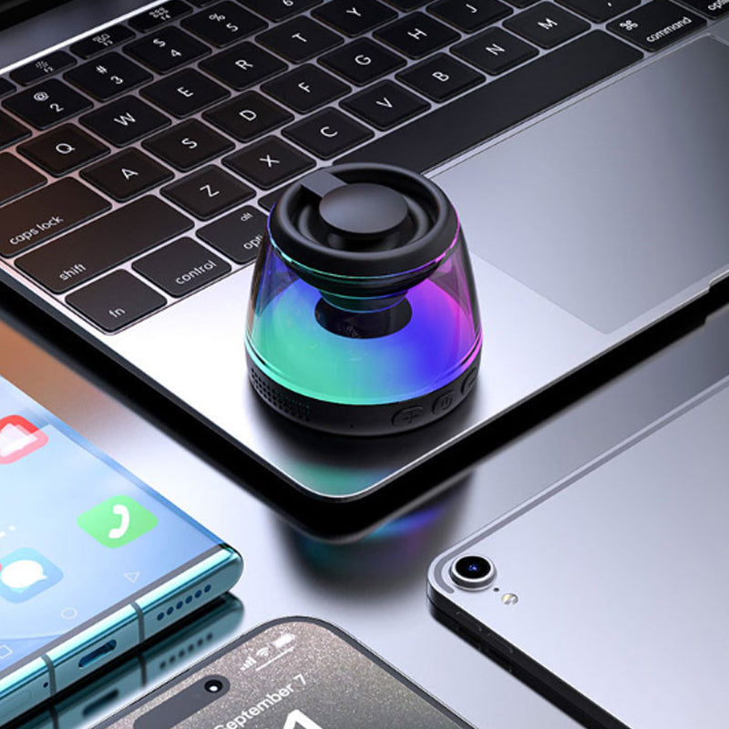 🔊 50% OFF NOW! 🎵 Magnetic Mini Bluetooth Speaker – RGB Light, Stereo Sound & Portable – Attaches to Phones & Metal Surfaces 🧲
