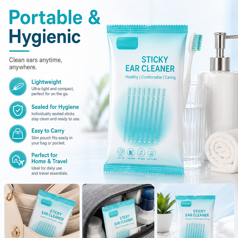 ⏳🔥LIMITED-TIME 50% OFF! ⏰Gentle Sticky Ear Cleaning Sticks for Dry Earwax
