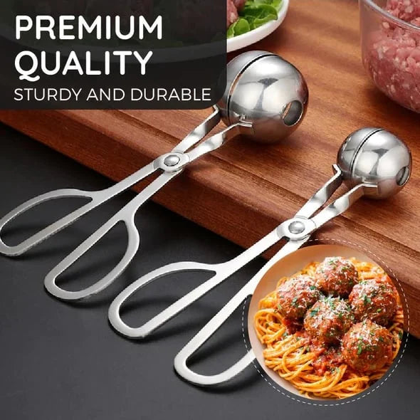 🍖 50% OFF! ⏳ Stainless Steel Meatball Maker – 304 Food-Grade Steel, Non-Stick Smooth Surface & One-Press Design – Perfect Meatballs in Seconds ✨