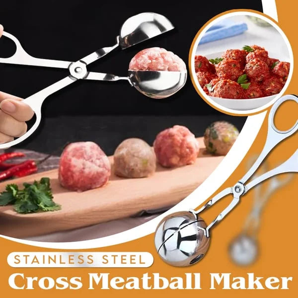 🍖 50% OFF! ⏳ Stainless Steel Meatball Maker – 304 Food-Grade Steel, Non-Stick Smooth Surface & One-Press Design – Perfect Meatballs in Seconds ✨
