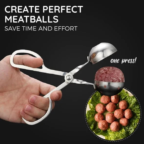 🍖 50% OFF! ⏳ Stainless Steel Meatball Maker – 304 Food-Grade Steel, Non-Stick Smooth Surface & One-Press Design – Perfect Meatballs in Seconds ✨