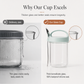 Portable Glass Overnight Oats Jar with Spoon and Leakproof Lid Yogurt Container for Office Workers