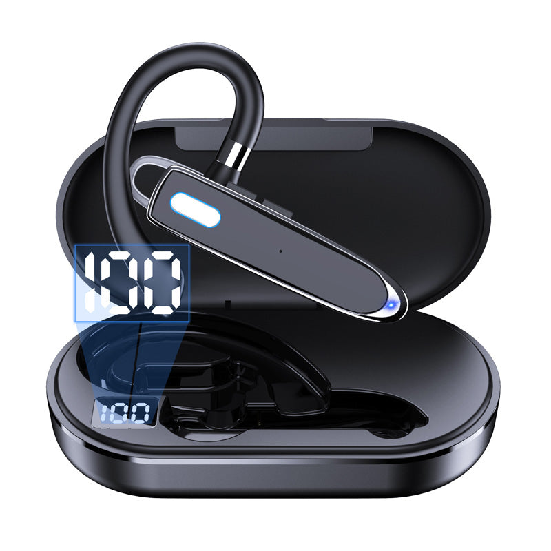 🔊 LIMITED‑TIME 50% OFF! ✨Waterproof Bluetooth Earpiece – Bluetooth5.1, Dual‑Mic Noise Reduction, 180° Rotatable Ear‑Hook ✨