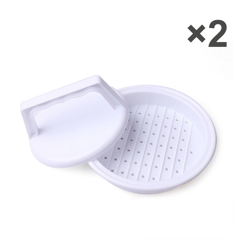 🍔 BUY 1 GET 1 FREE! ✨ Burger Press – Uniform patties, fat‑draining plate & non‑slip grip ✨