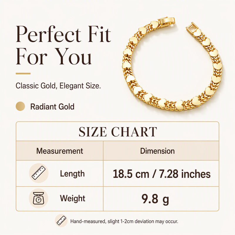 🌸 50% OFF NOW! 🌸Women's Elegant Heart Link Bracelet