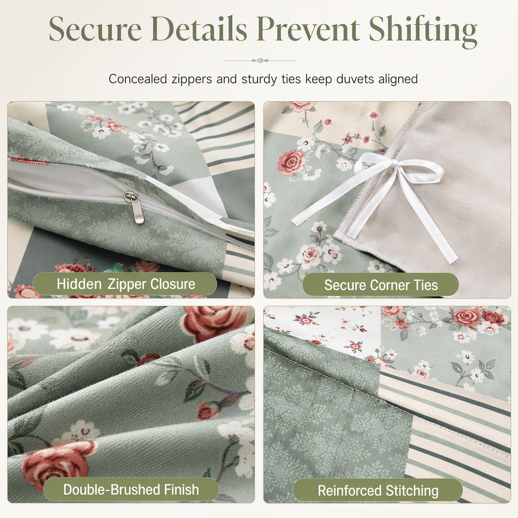 🛏️ LIMITED‑TIME 50% OFF! 💐 All Season Brushed Floral Bedding Set – Soft, Reversible, Decorative ✨