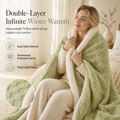 🌸 50% OFF NOW! 🌸Heavyweight Double-Layer Thickened Sherpa Flannel Fleece Warm Throw Blanket