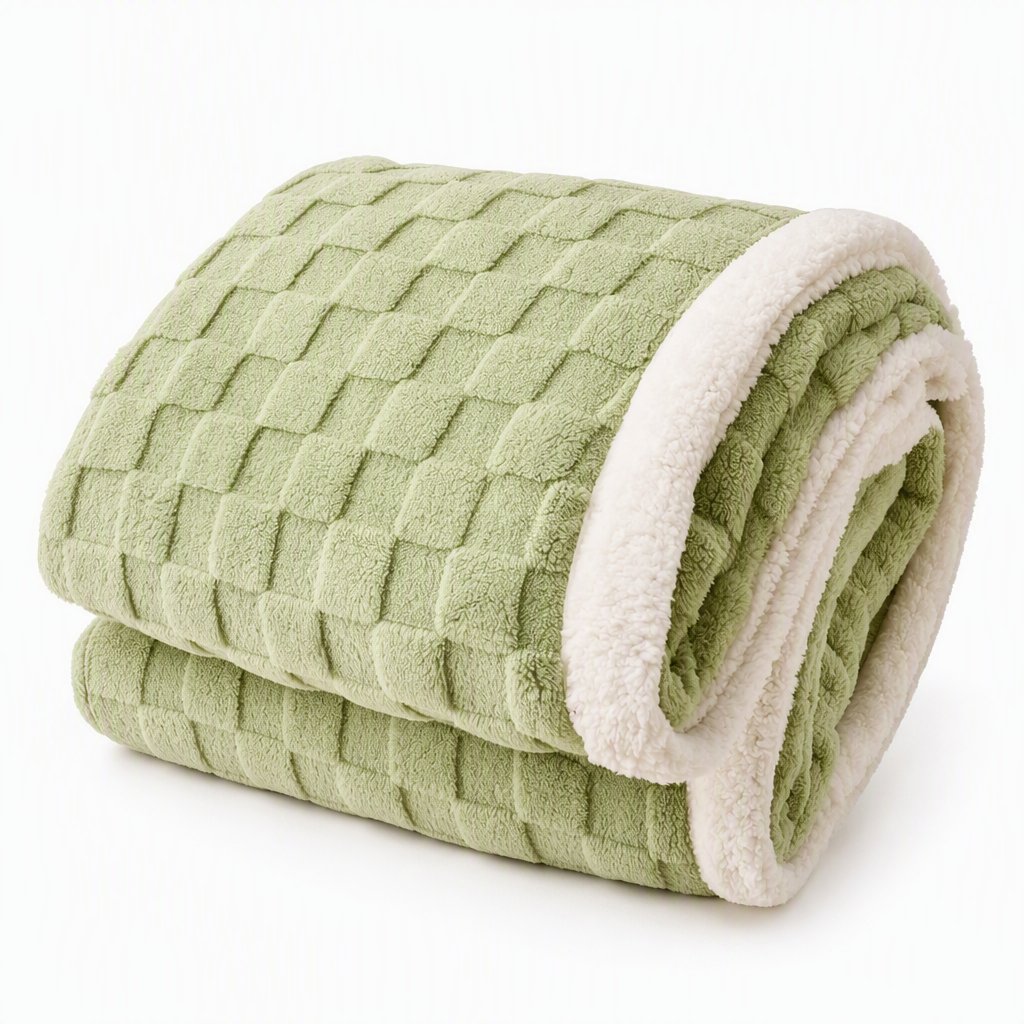 🌸 50% OFF NOW! 🌸Heavyweight Double-Layer Thickened Sherpa Flannel Fleece Warm Throw Blanket
