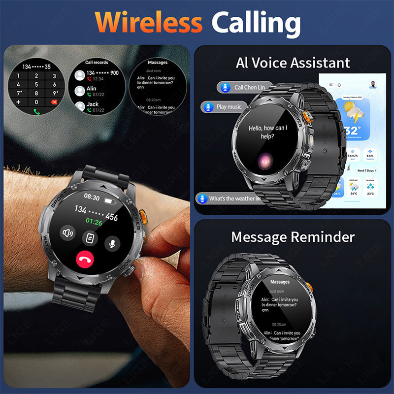 ⚡1000mAh Battery Smart Bluetoot Sports Watch⌚