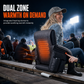 📢📢Limited Time on Sale！⏰ Heated Stadium Seat: Portable Foldable Chair with Backpack Straps, USB Heating, 5 Angles, Waterproof for Outdoor Events