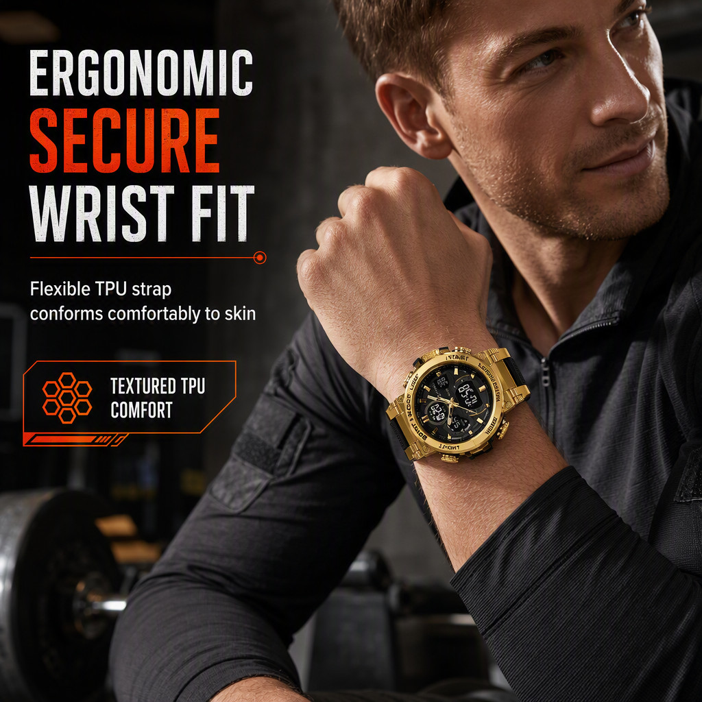 ⏳Time-Limited Special⏰Tactical Style 50M Waterproof Multifunctional Digital Sports Watch