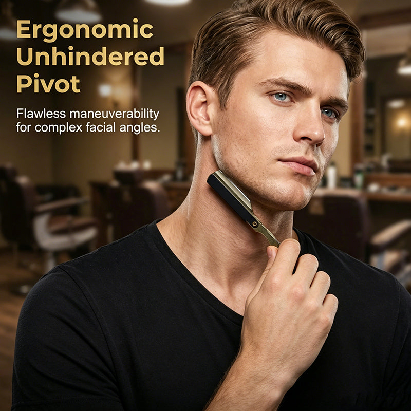 🪒 LIMITED‑TIME 50% OFF! ✨ Manual Foldable Straight Razor Holder – Ergonomic, Durable, Quick‑Load ✨