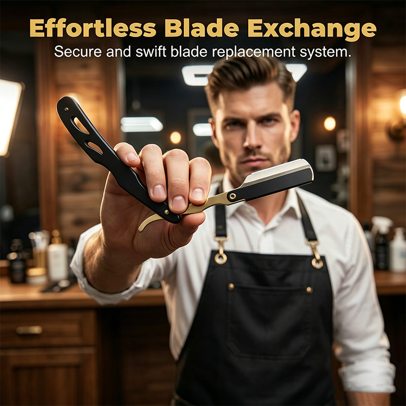 🪒 LIMITED‑TIME 50% OFF! ✨ Manual Foldable Straight Razor Holder – Ergonomic, Durable, Quick‑Load ✨