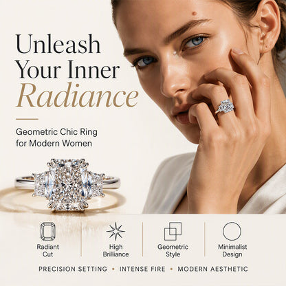 ⏳Time-Limited Special⏰Elegant Square Cut Zircon Ring – Brilliant Sparkle, Timeless Luxury ✨