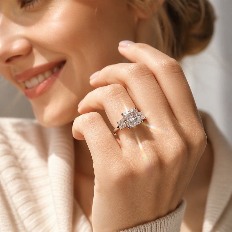 ⏳Time-Limited Special⏰Elegant Square Cut Zircon Ring – Brilliant Sparkle, Timeless Luxury ✨