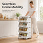 🛒 LIMITED‑TIME 50% OFF! ✨ Multi‑Tier Foldable Storage Cart – Mobile, Compact, Multi‑Room 📦