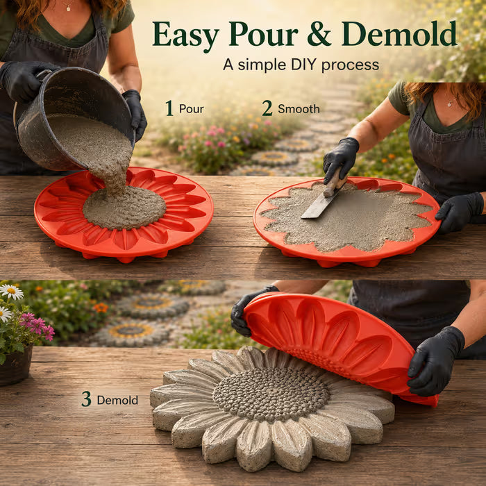 🌻 LIMITED‑TIME 50% OFF! 🪴 19,438 Sold – Reusable Garden Art Mold – Make Your Garden Truly One of a Kind 🎨