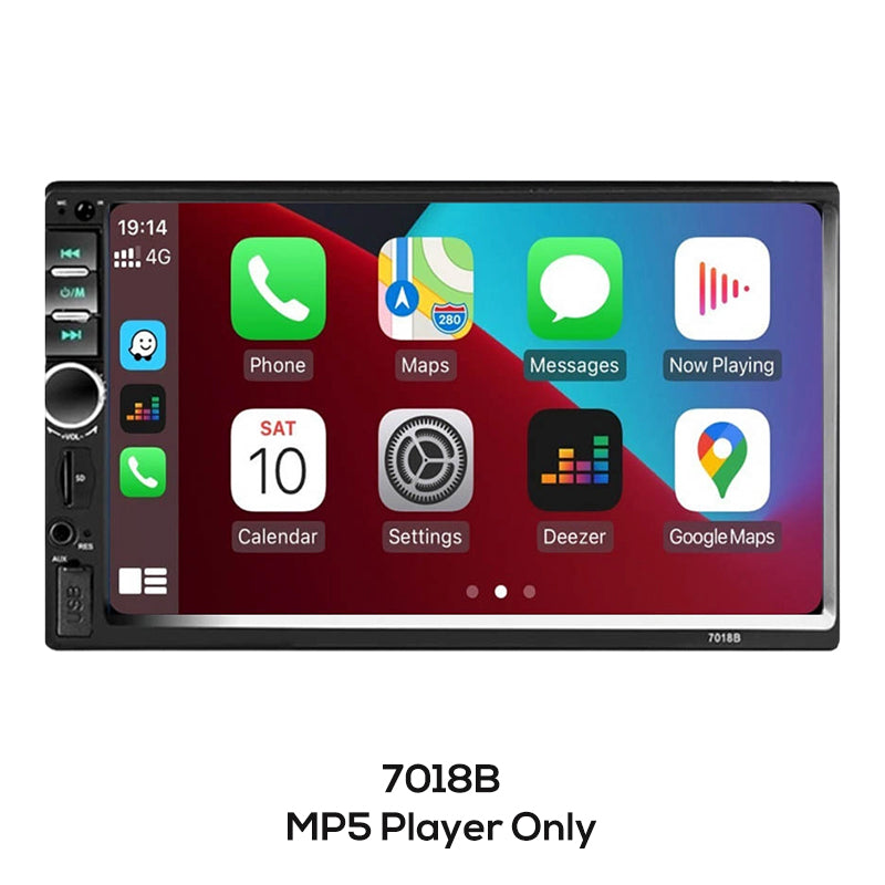 7-Inch Double DIN Car Stereo with iOS & Android Auto