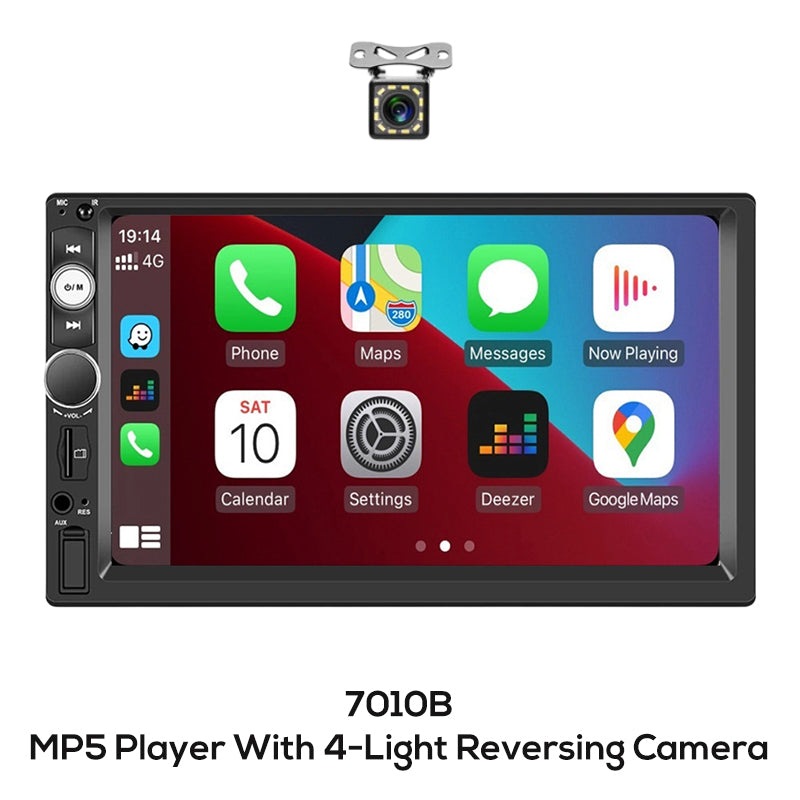 7-Inch Double DIN Car Stereo with iOS & Android Auto