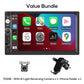 7-Inch Double DIN Car Stereo with iOS & Android Auto