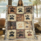 🐾 LIMITED‑TIME 50% OFF! ✨ Cute Paw Print Soft Flannel Blanket – Snuggly, Warm, Lovely Home Decor 🛋️